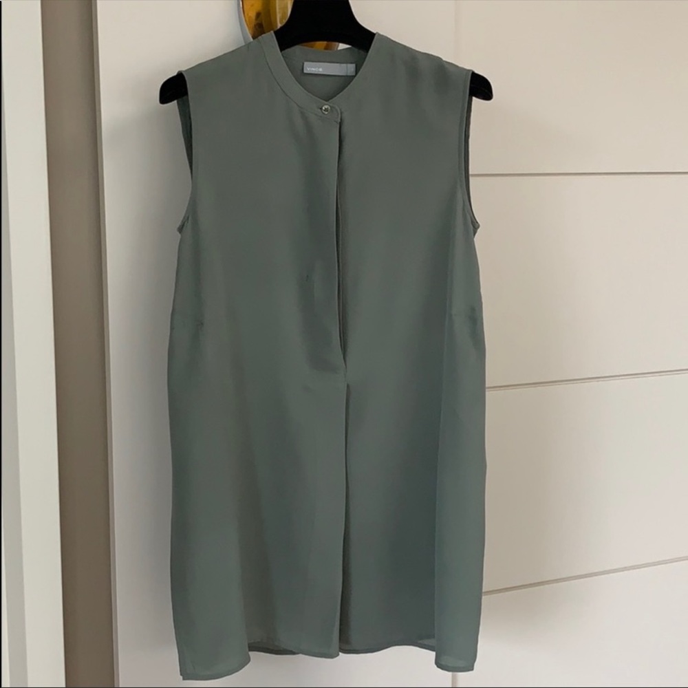 Vince Sleeveless Silk Blouse Size XS